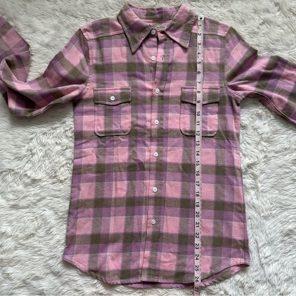 Spell & The Gypsy Top Maverick Flannel Button Down Shirt Lilac XXS NWT New - Picture 11 of 12